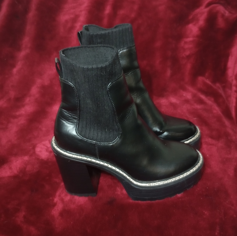 Madden Girl chunky boot heels